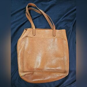 Madewell Brown Leather Tote Bag